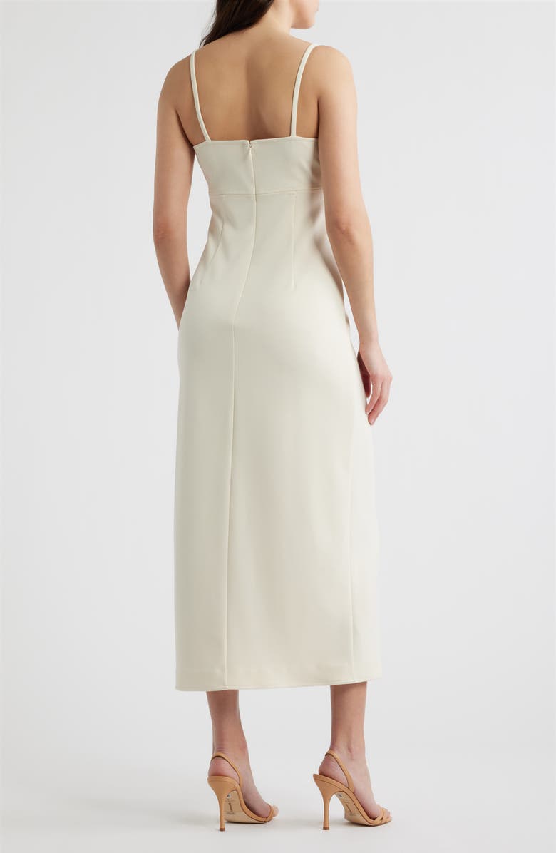 Vince Camuto Scuba Crepe Sleeveless Sheath Dress, Alternate, color, Ecru