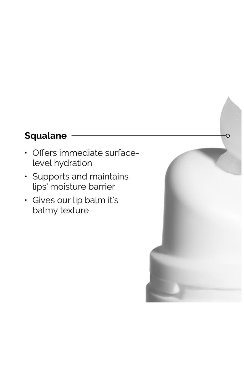 Squalane + Amino Acids Hydrating Lip Balm, for Lips, Elbows & Cuticles, Alternate, color, NO COLOR