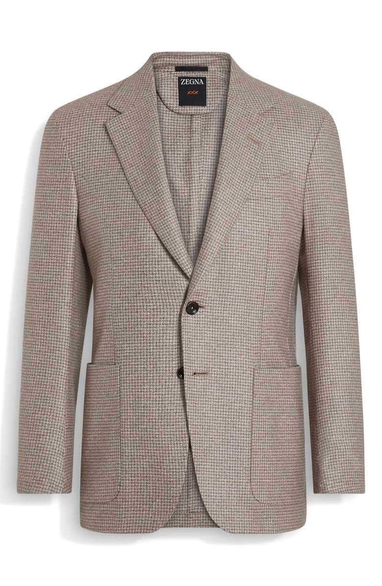 ZEGNA Couture Silk & Cashmere Sport Coat, Alternate, color, Light Beige/Light Taupe