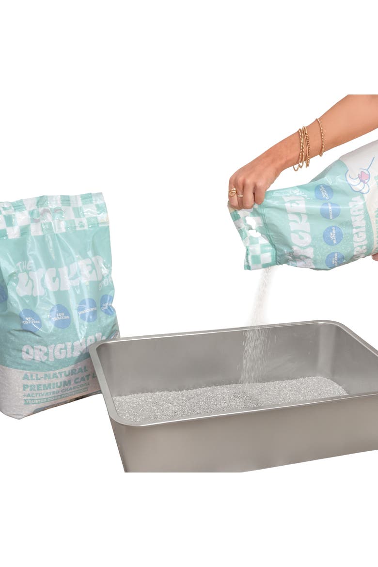 Unscented Premium Clumping Bentonite Clay Cat Litter w/Activated Charcoal, Alternate, color, 37 LB