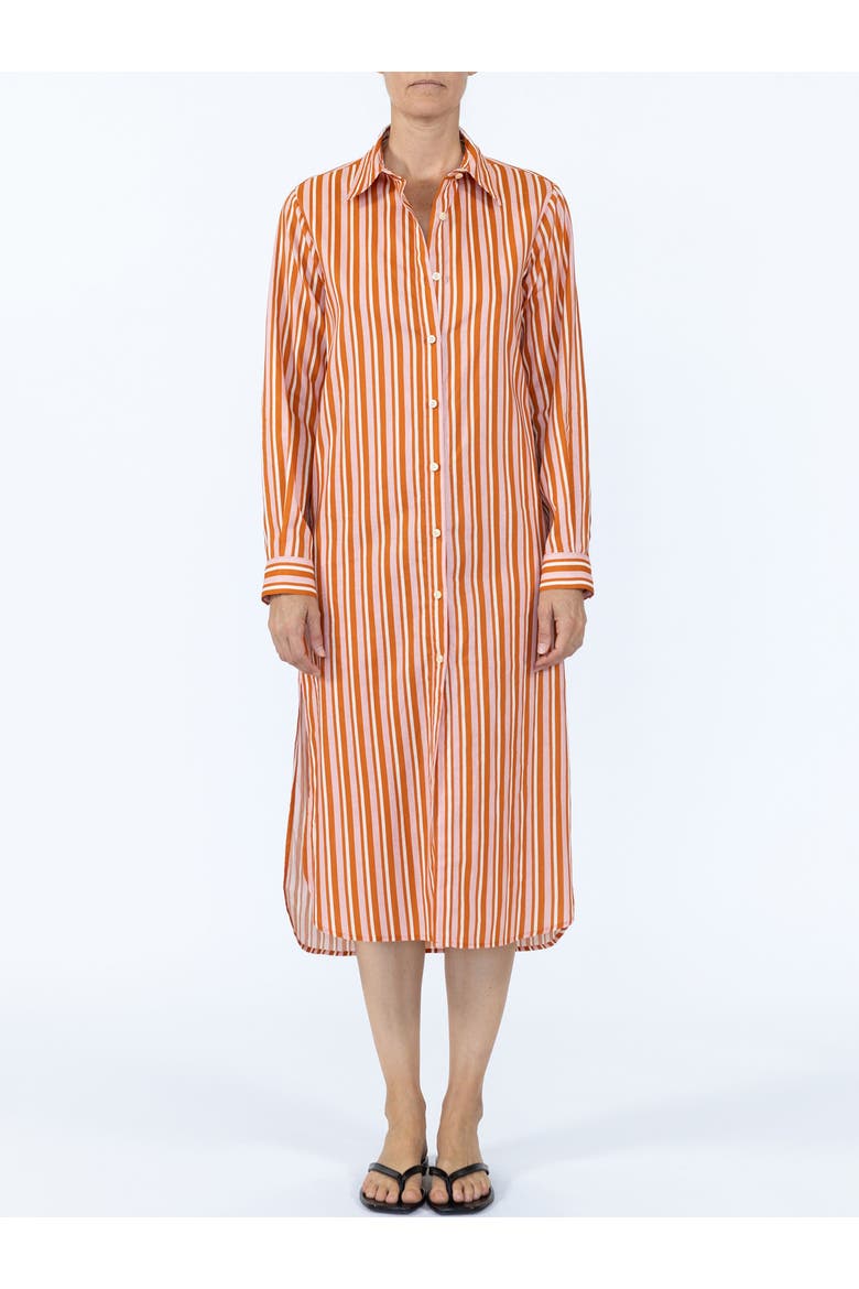 Elissa Long shirtdress, Alternate, color, Pink/Brown