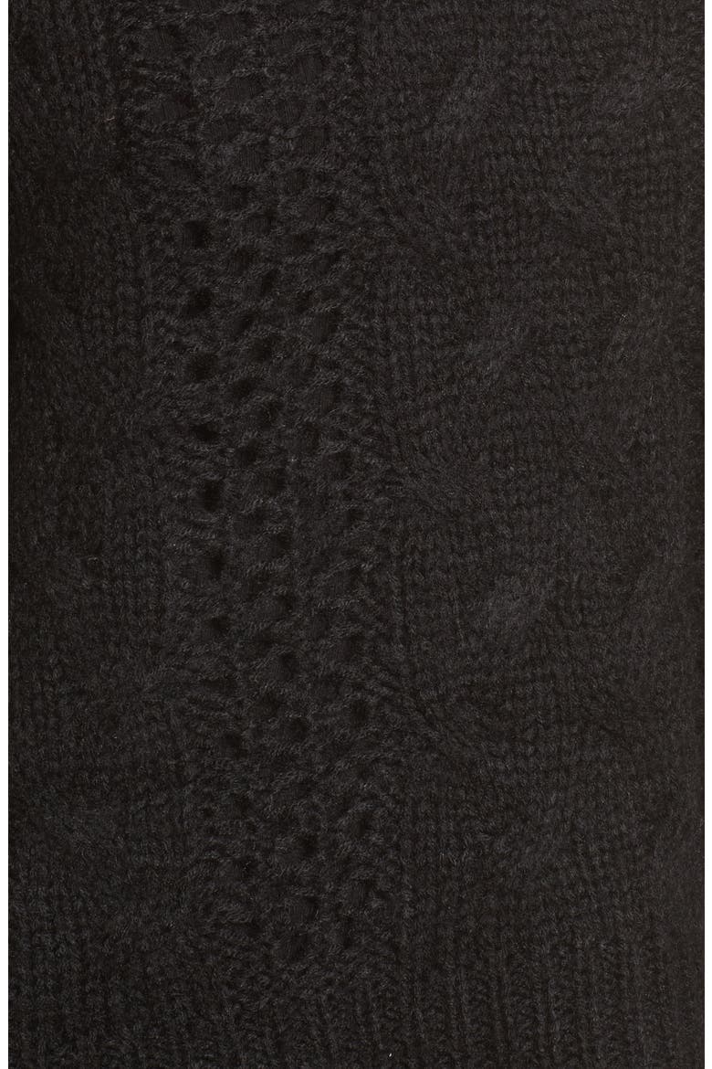 Choker Sweater, Alternate, color, BLACK
