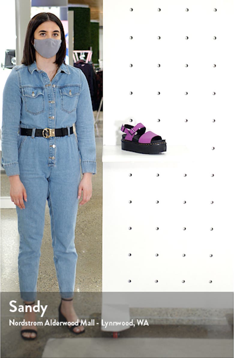 Voss Quad Hydro Leather Platform Sandal, sales video thumbnail