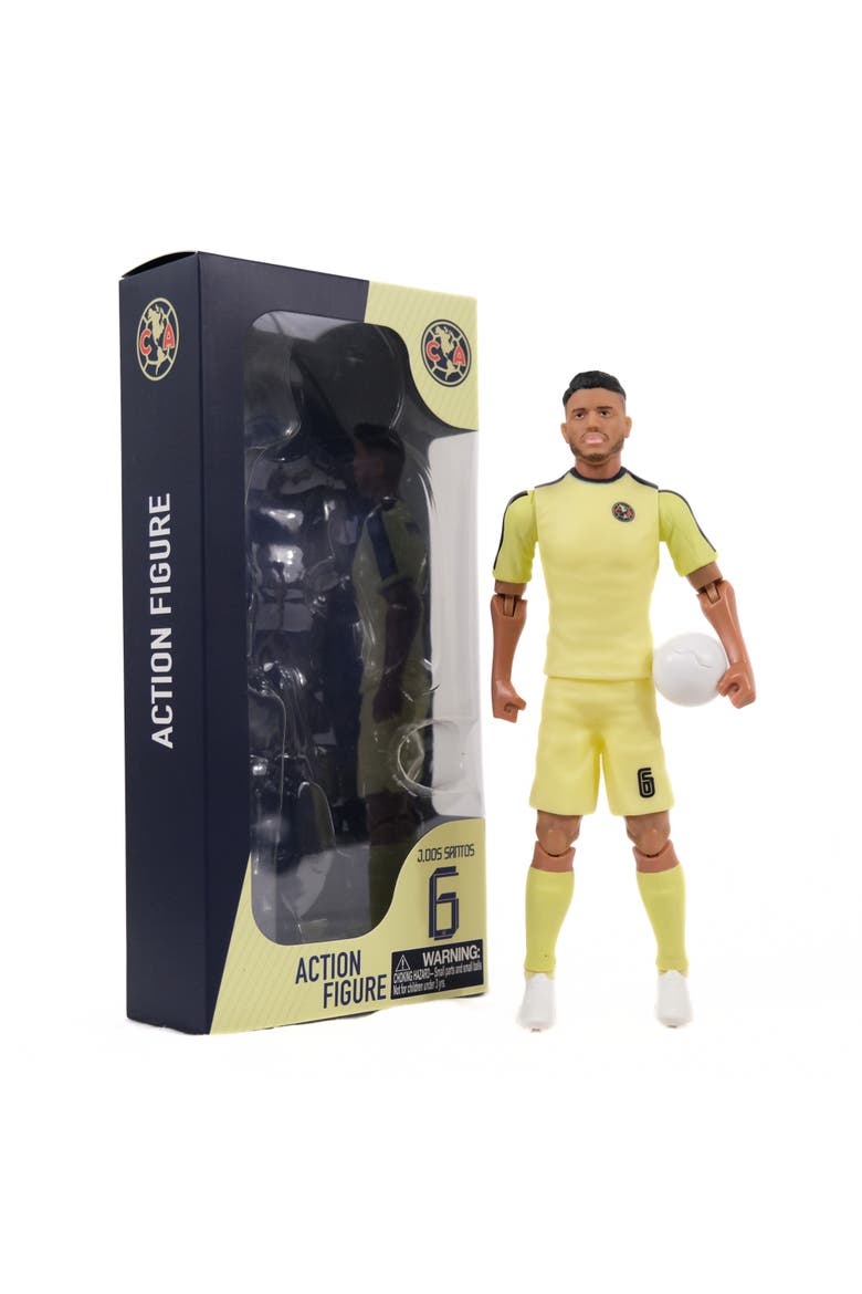 SOCKERS Club América Jonathan Dos Santos 8" Collectible Soccer Action Figure, Main, color, Yellow