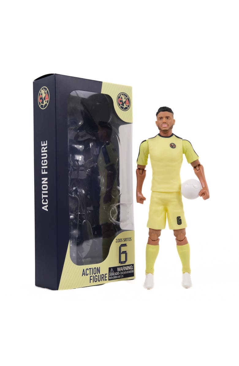 Banbo Toys SOCKERS Club América Jonathan Dos Santos 8" Collectible Soccer Action Figure, Main, color, Yellow