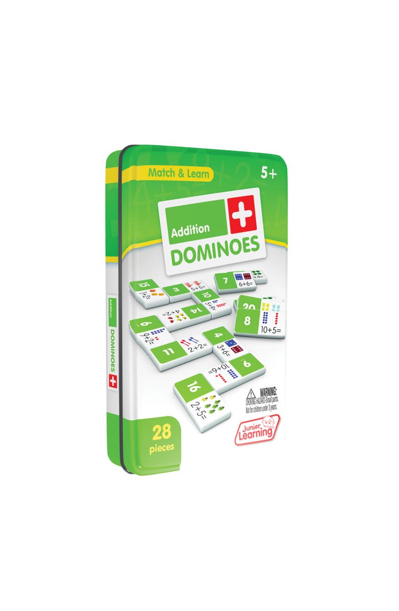 Junior Learning Addition Dominoes, Alternate, color, Multicolored