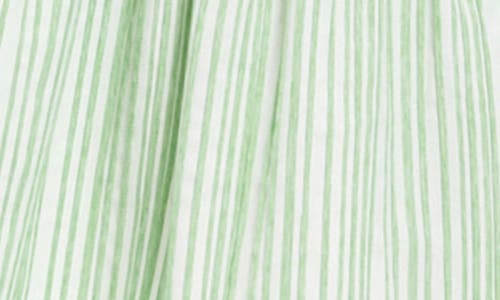 London Times Midi Dress In Green/white