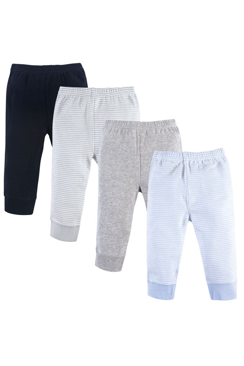4-Pack Pants Bottoms Collection, Main, color, Powder Blue Stripe