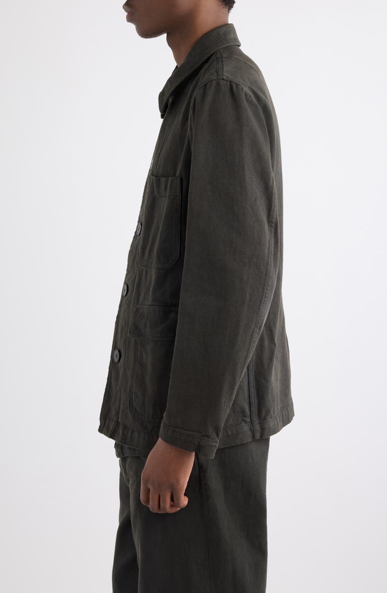 Dries Van Noten Braxton Denim Jacket, Alternate, color, Dark Grey