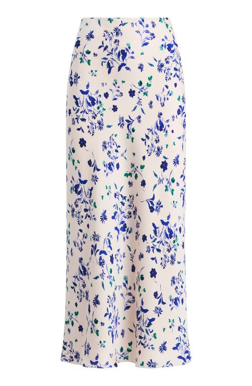 Favorite Daughter The Favorite Satin Maxi Skirt In Pretty In Pink Floral In Pretty In Pink Flo