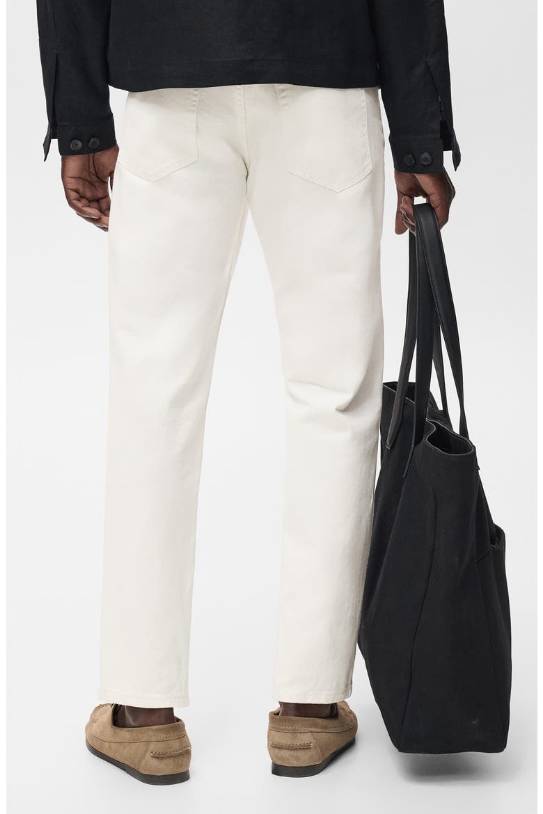 Lore Tapered Straight Leg Jeans, Alternate, color, OFF WHITE
