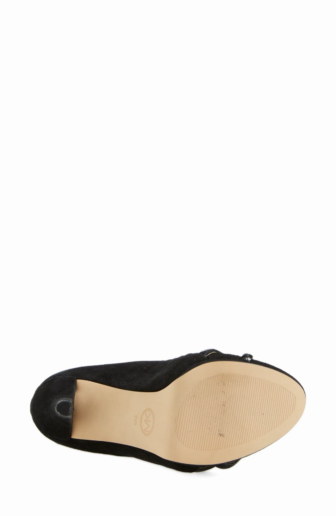 'Cameron' Platform Sandal, Alternate, color, BLACK