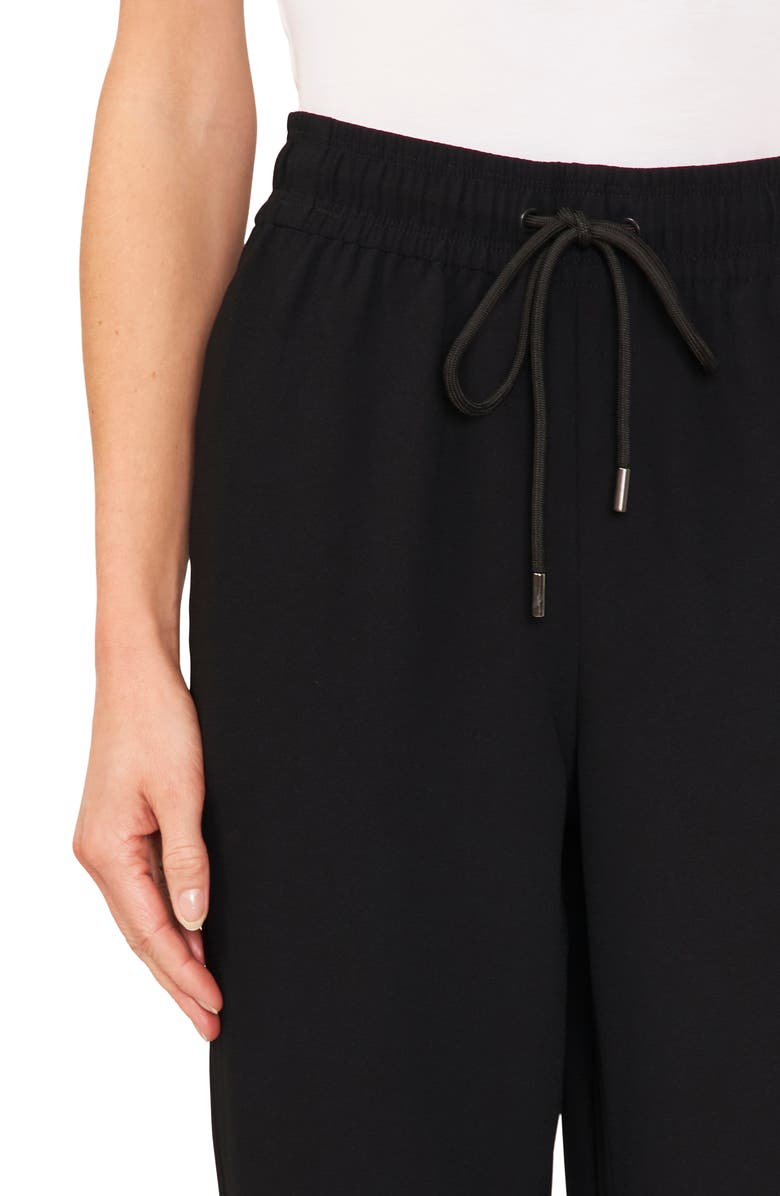 CeCe Slit Hem Slim Ankle Drawstring Pants, Alternate, color, 