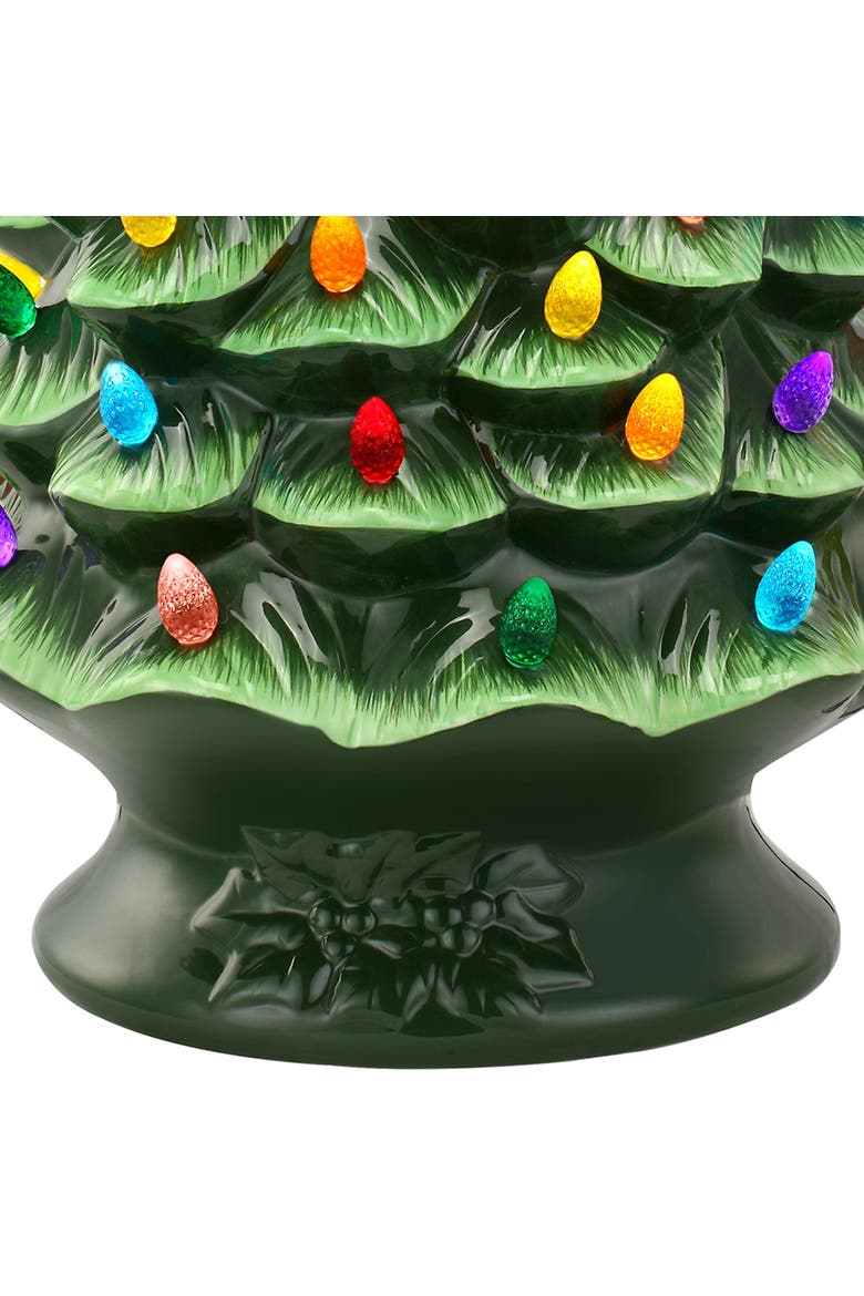 24 in. Nostalgic Ceramic Tree, Alternate, color, Green