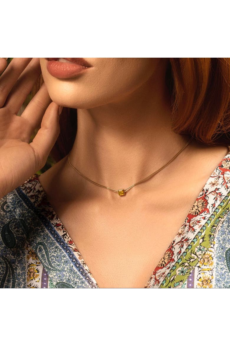Motivate & Inspire - Peridot Evil Eye August Birthstone Necklace, Alternate, color, Gold/Green