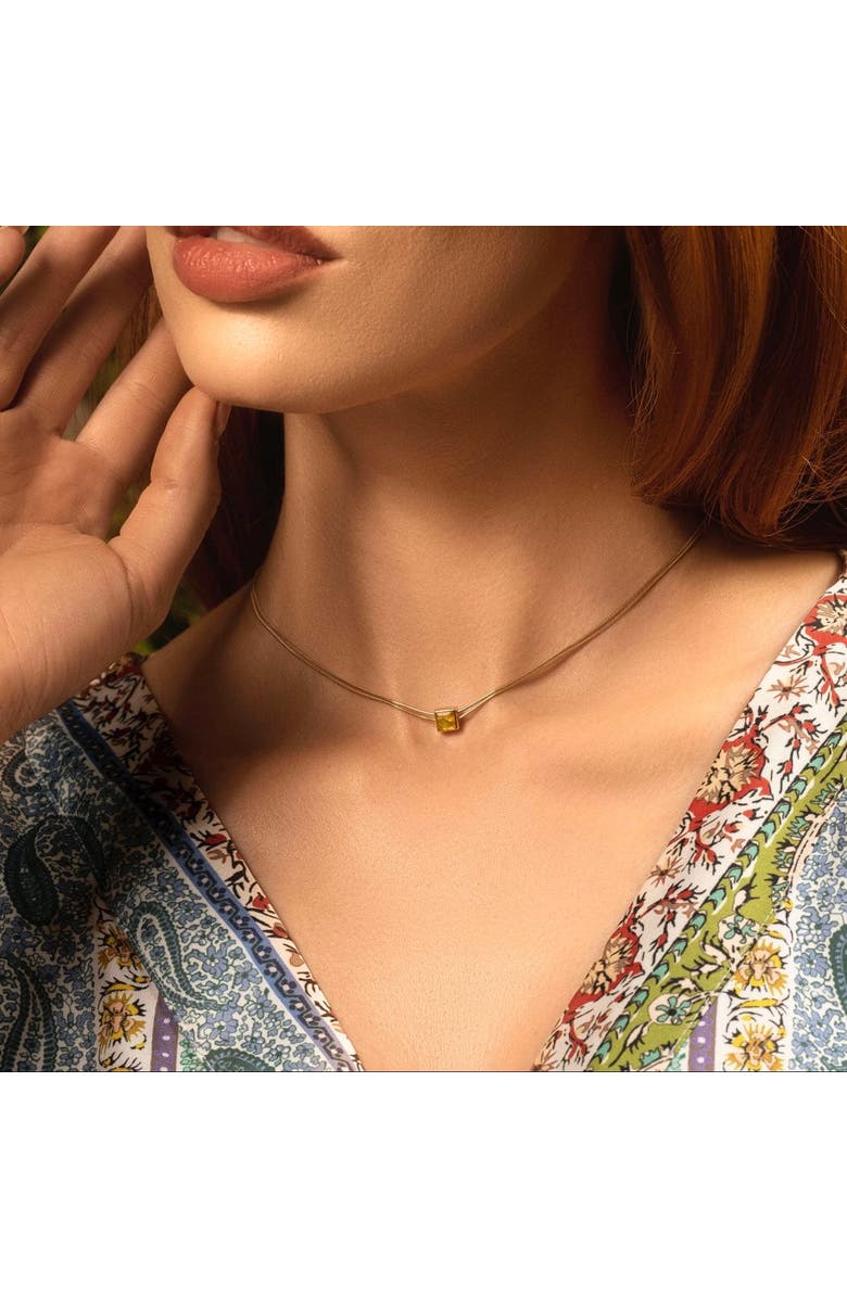 Karma and Luck Motivate & Inspire - Peridot Evil Eye August Birthstone Necklace, Alternate, color, Gold/Green