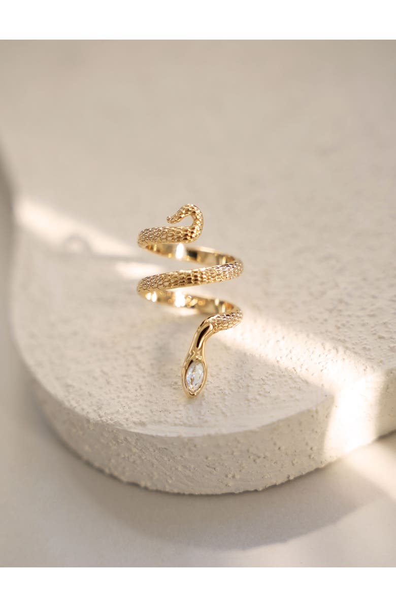 Ettika Serpentina Ring, Alternate, color, Gold