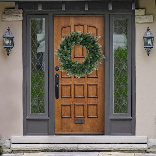 Northlight Real Touch Blue Spruce Artificial Christmas Wreath In Green