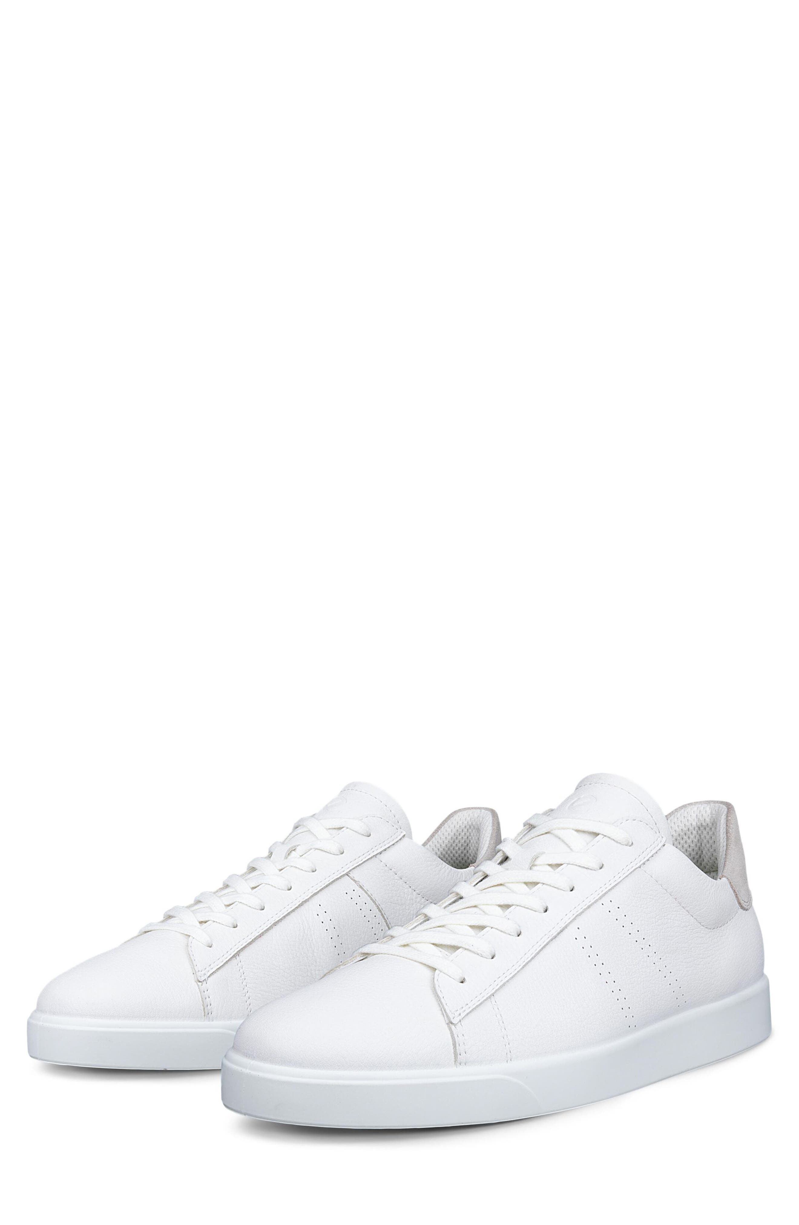 Street Lite Leather Sneaker, Alternate, color, WHITE/ GRAVEL