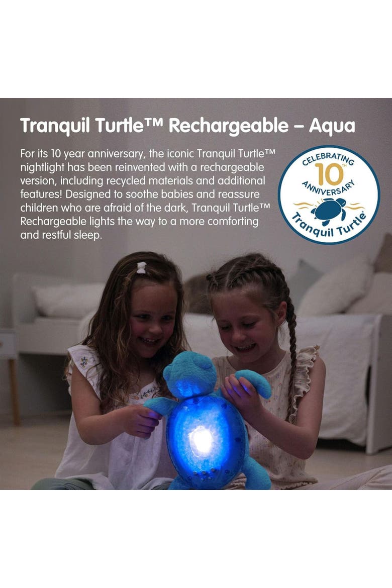 Tranquil Turtle Eco - Nightlight Projector toy & Soothing Sound Machine for Better Sleep, Alternate, color, Aqua