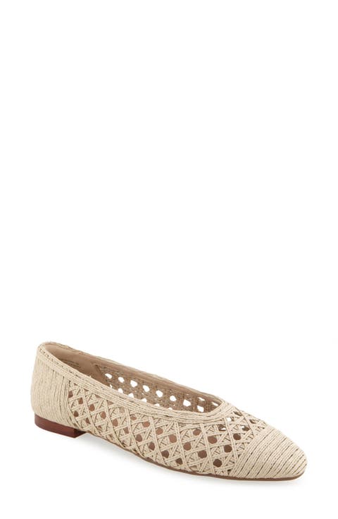 Arno Raffia Ballet Flat (Women)