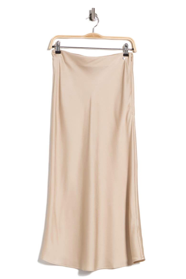 Visos Satin Maxi Skirt, Alternate, color, OPEN BEIGE