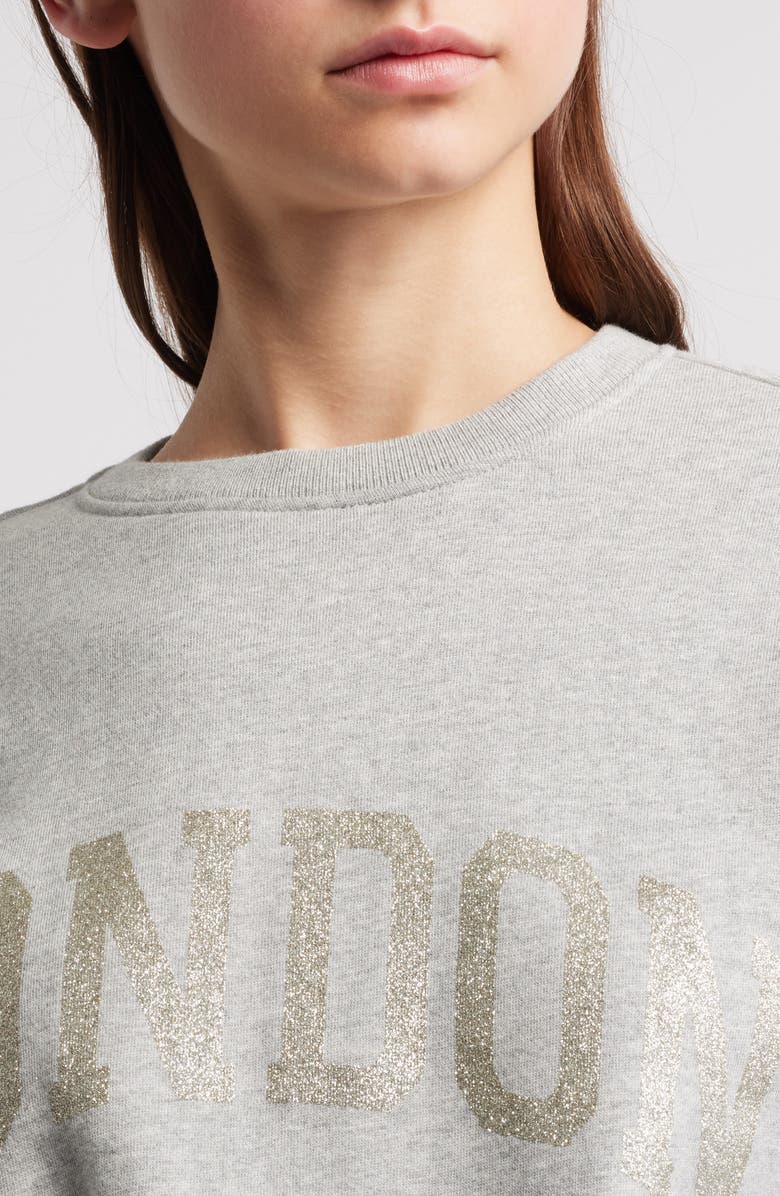 Rails Varsity London Embroidered Cotton Graphic Sweatshirt, Alternate, color,