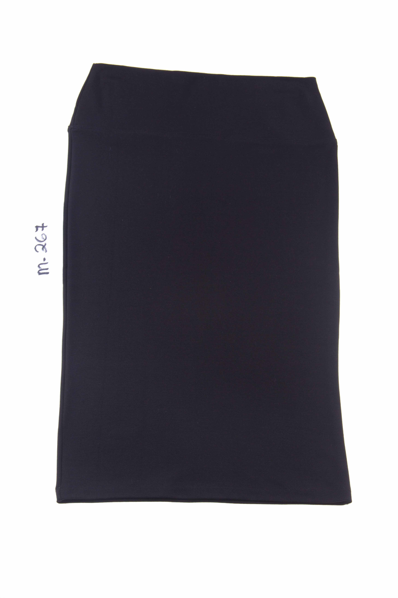 Ladies Long Ponte Pencil Skirt - Elastic Waist, Alternate, color, White