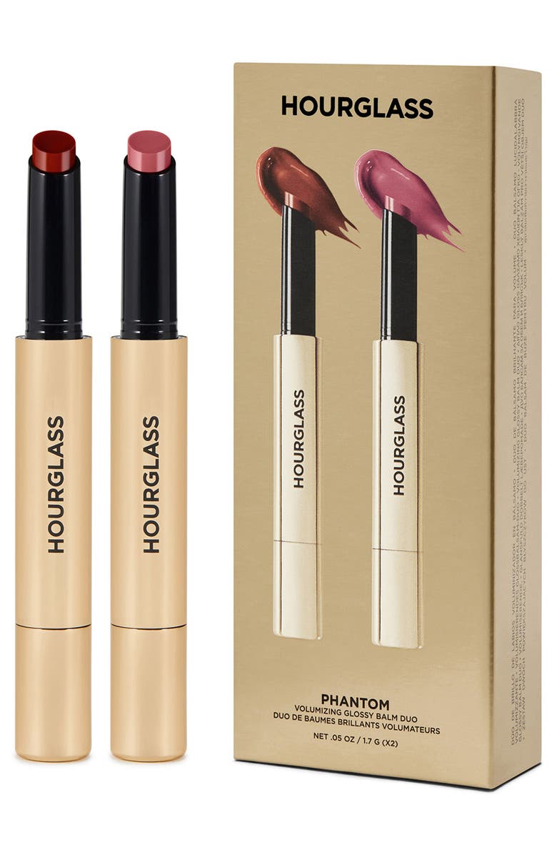 HOURGLASS Phantom Volumizing Glossy Balm Duo $72 Value, Main, color, 