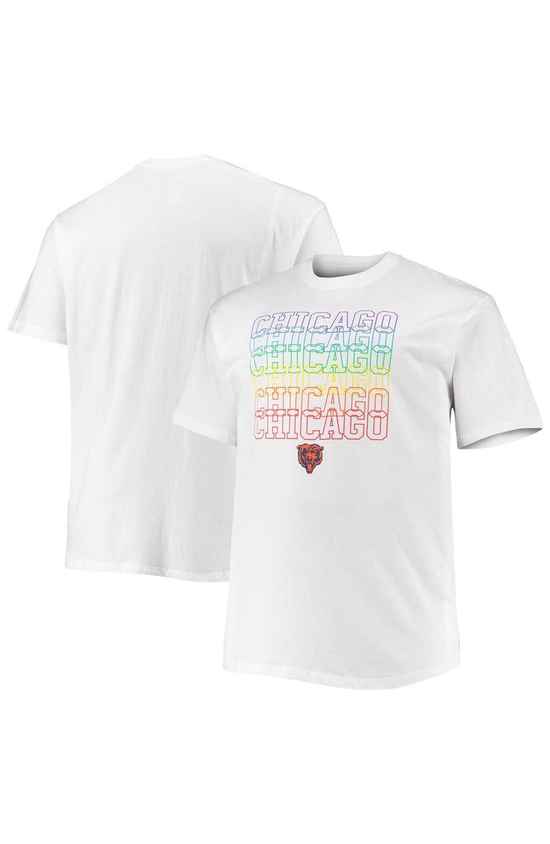 FANATICS Men's Fanatics Branded White Chicago Bears Big & Tall City Pride T-Shirt, Main, color, 