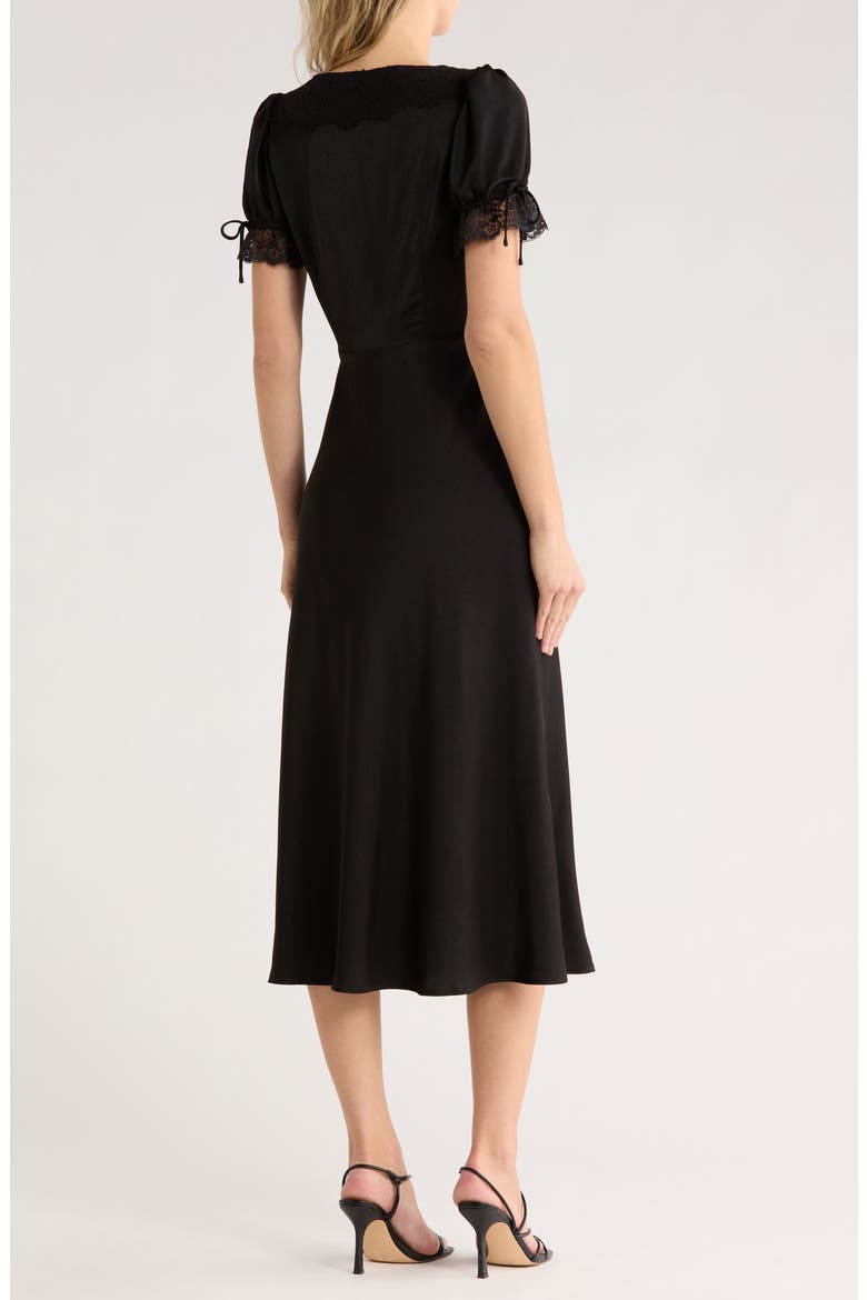 wayf lace midi dress Lace Trim Midi Dress (Women)