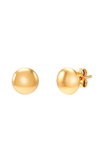 Frankie & Zoe Ball Stud Earrings In Gold