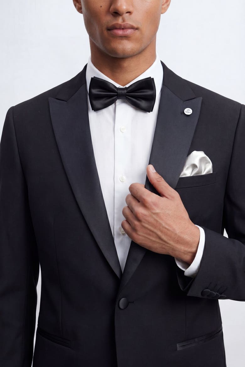 Kingdon Slim Fit Tuxedo Jacket, Alternate, color, Black