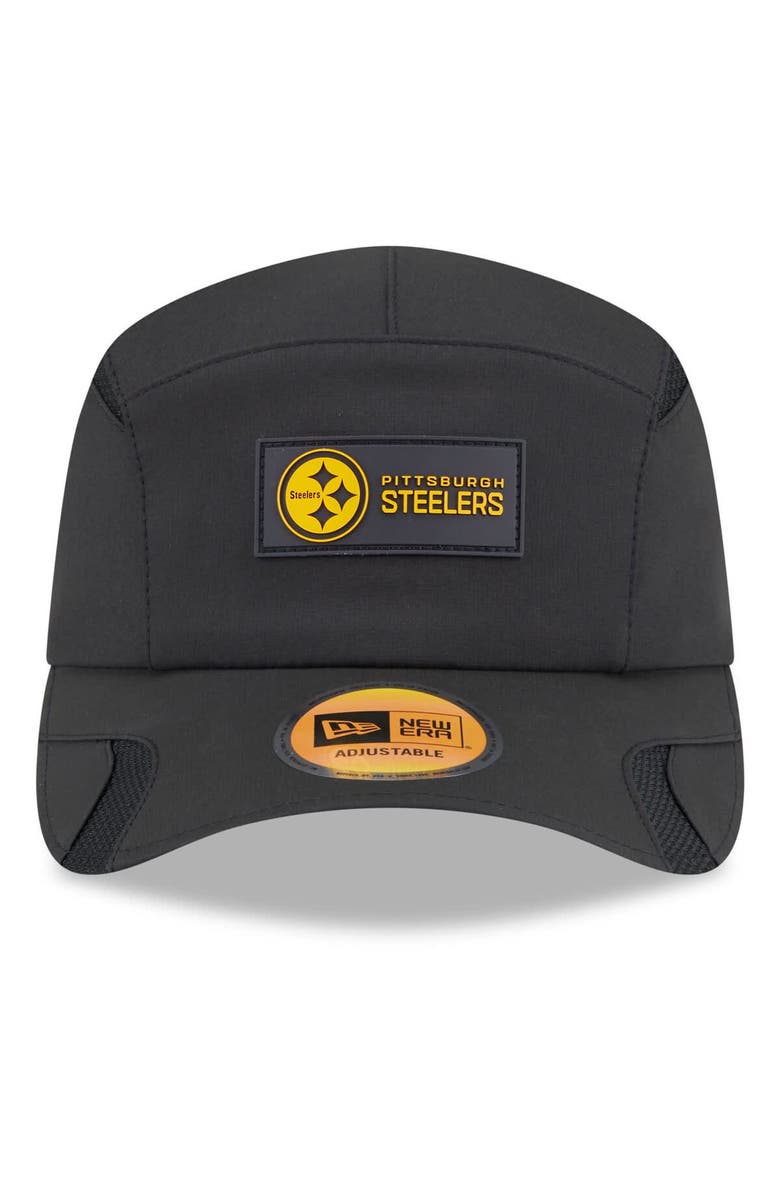 New Era Men's New Era Black Pittsburgh Steelers 2025 Sideline  Runner Adjustable Hat, Alternate, color, Black