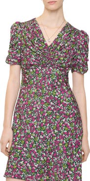 Burberry Ditsy Floral Silk Mini Dress