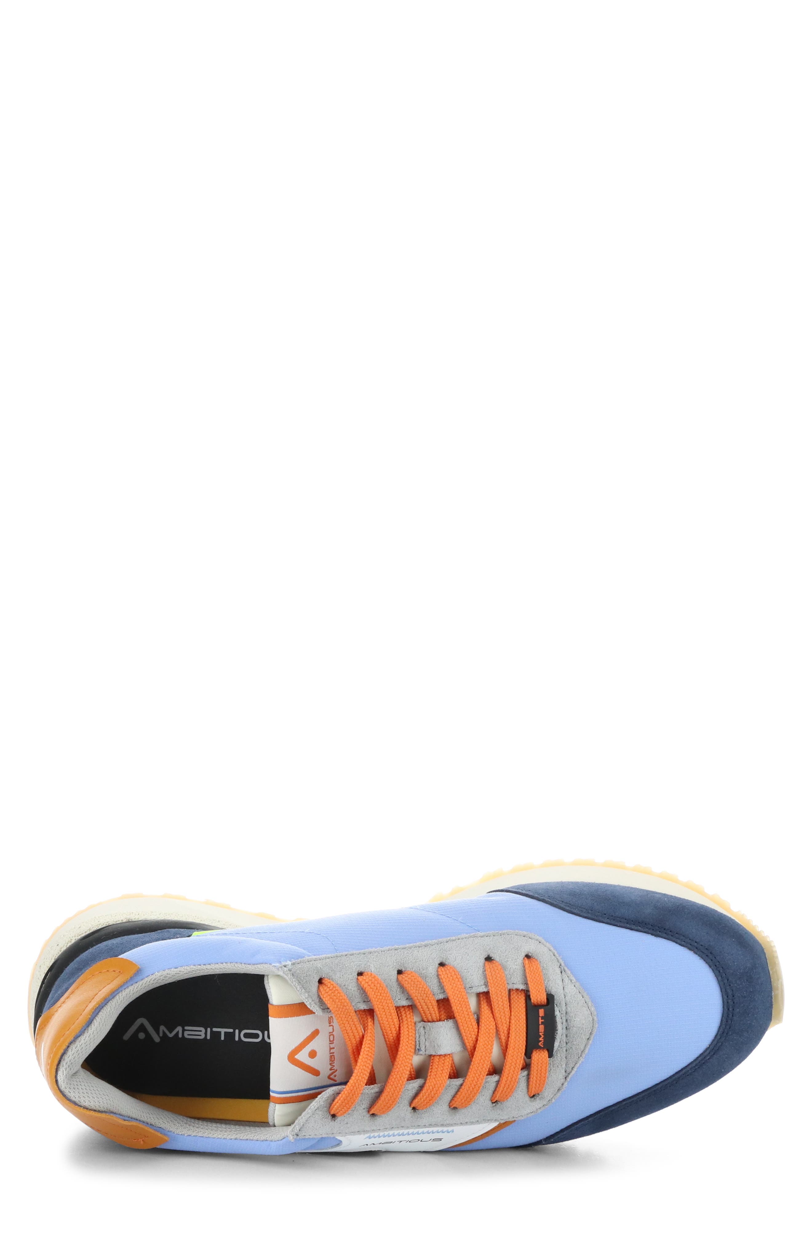 Ambitious 13853 Low Top Sneaker, Alternate, color, Blue/ Orange