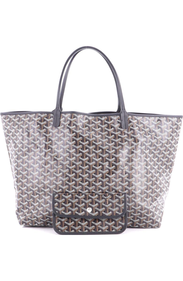 Pre-Owned Goyard Saint Louis Tote Coated Canvas GM, Alternate, color, Black