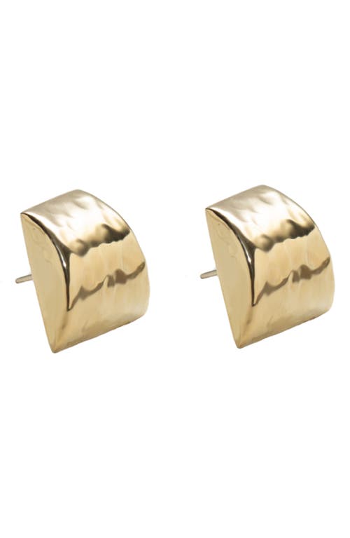 Argento Vivo Hammered Post Stud Earrings