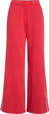 Marine Layer Cloud 9 Side Stripe Wide Leg Sweatpants