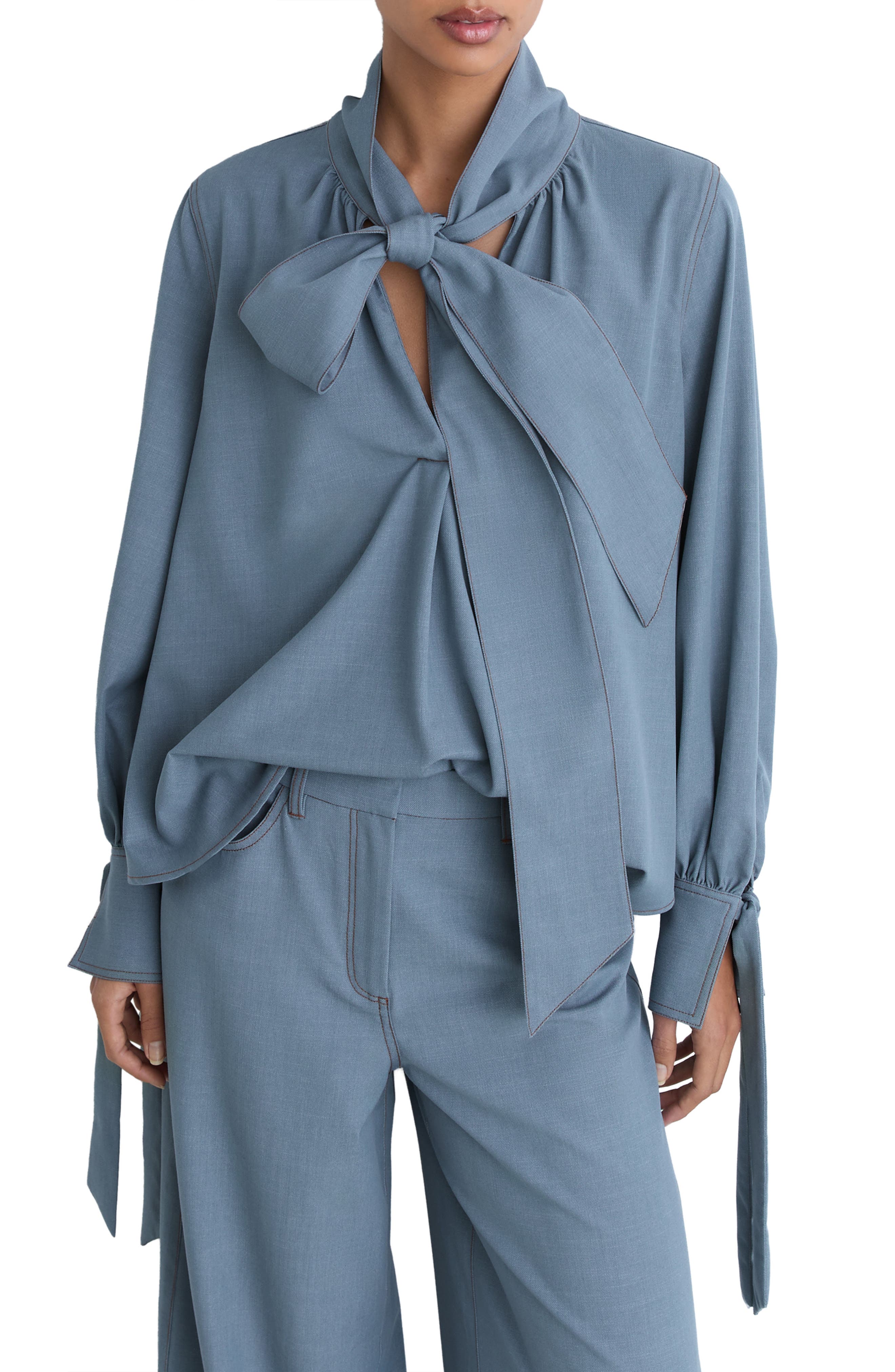 Tie-Neck Blouse