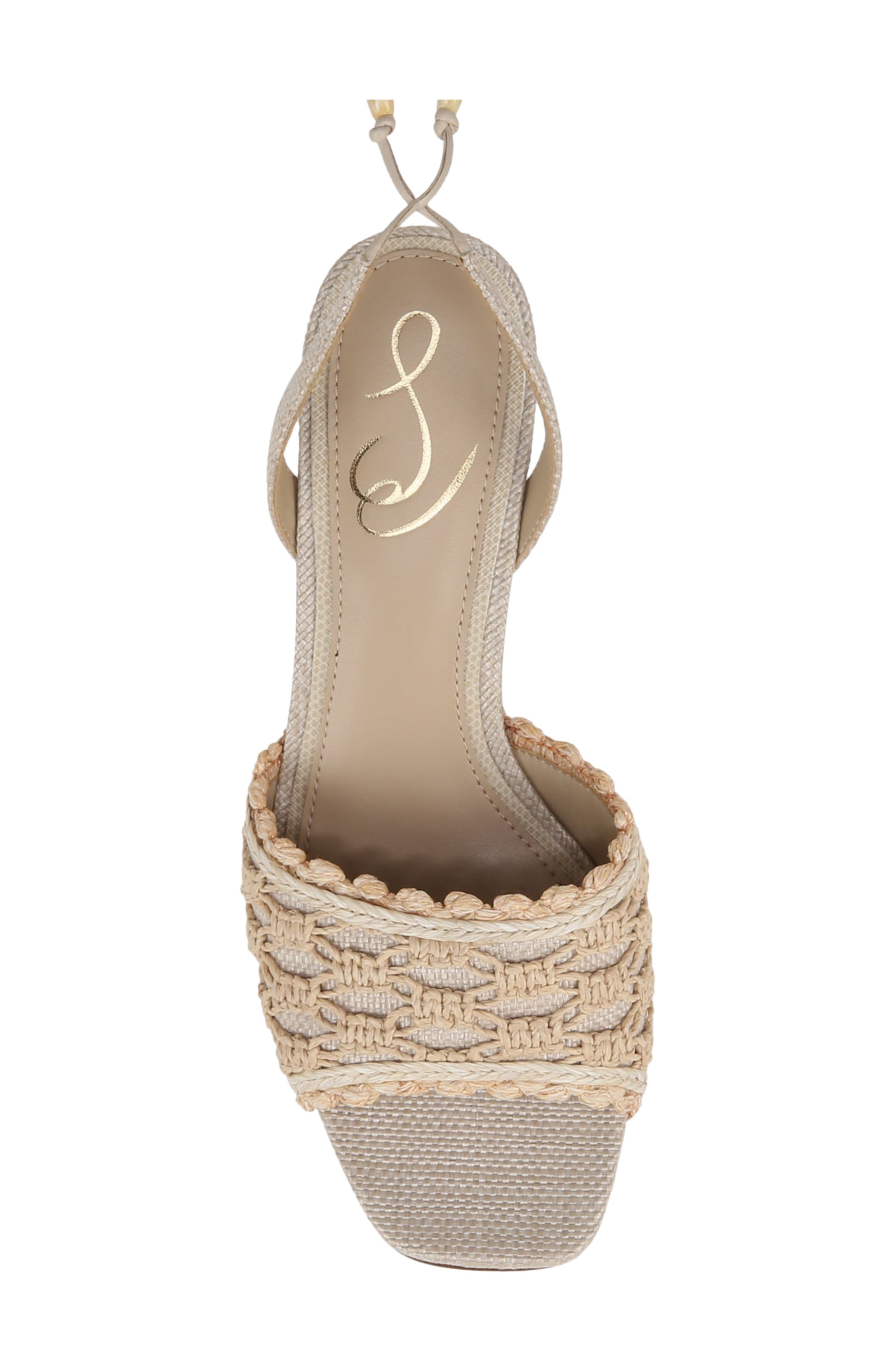 Sam Edelman Pamela Ankle Strap Sandal, Alternate, color, Linen Se/Light Natur