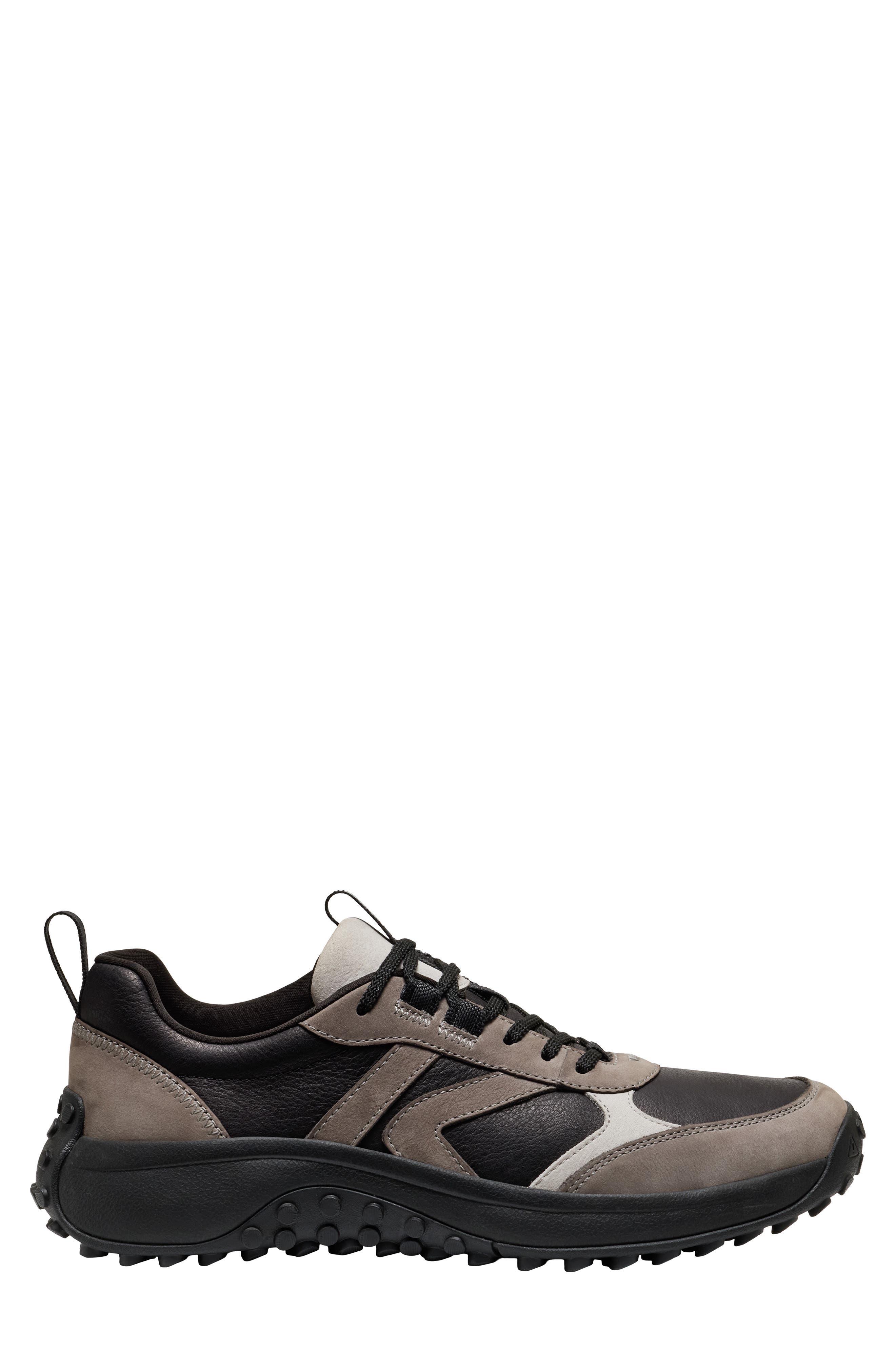 KEEN KS86 Lea Sneaker, Alternate, color, Black/ Steel Grey