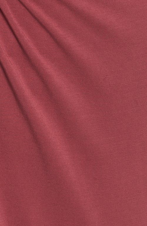 Astr The Label Wrap Front Kimono Midi Dress In Burgundy