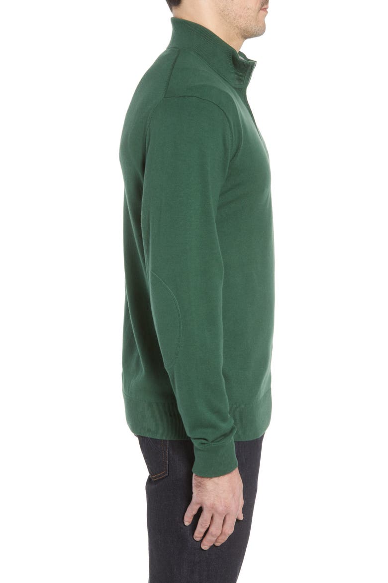 Philadelphia Eagles - Lakemont Regular Fit Quarter Zip Sweater, Alternate, color, HUNTER GREEN