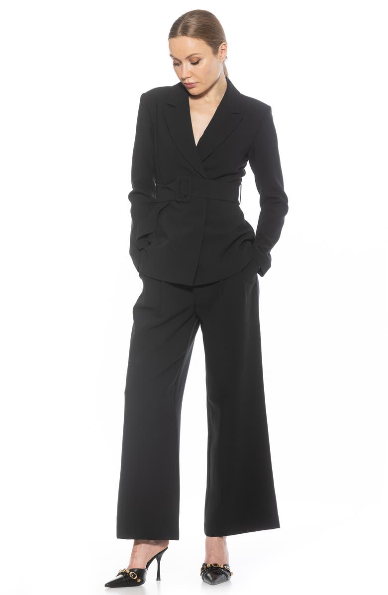 Alexia Admor Janna Longline Blazer, Alternate, color, Black