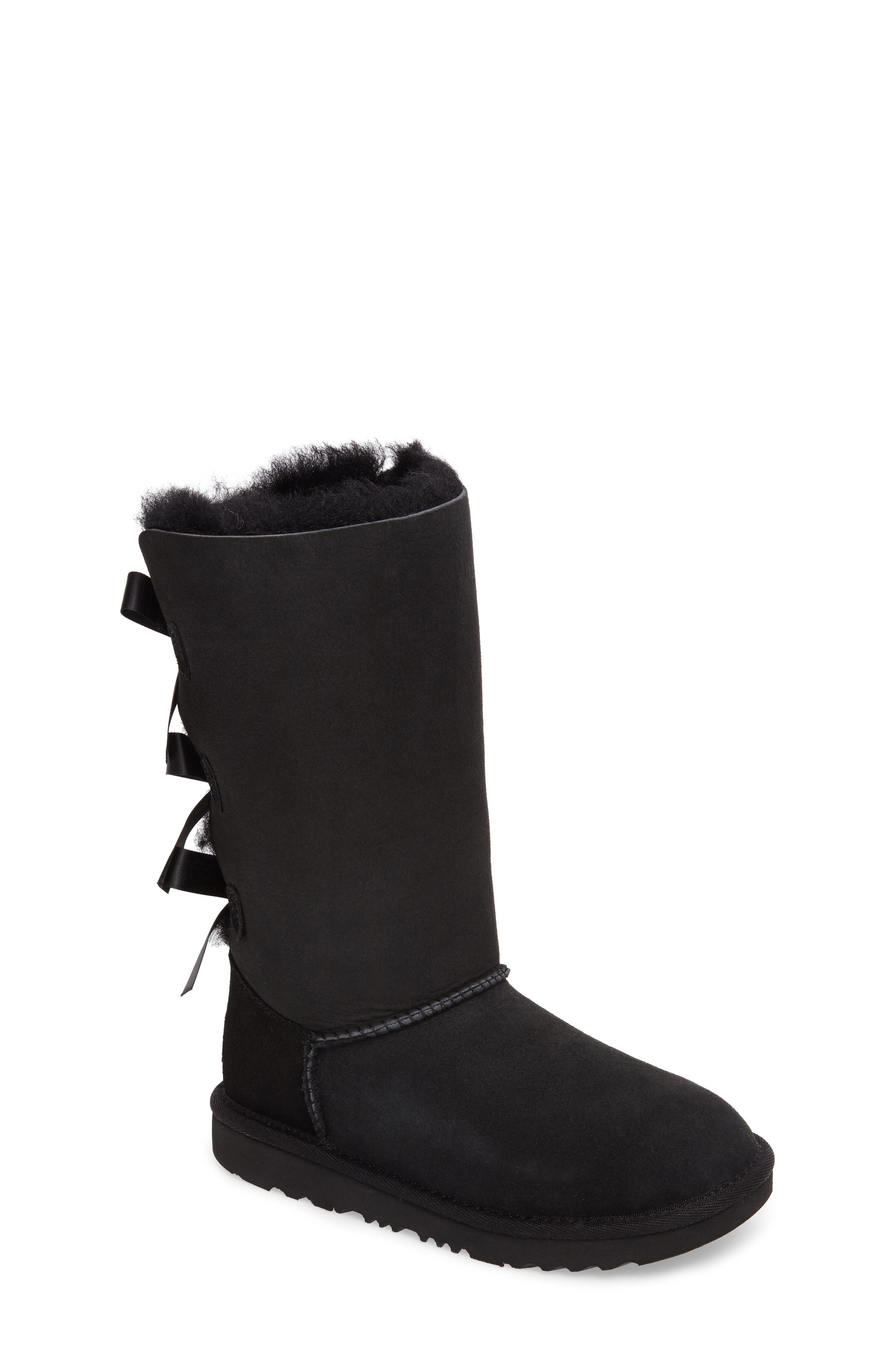 UGG<sup>®</sup> Bailey Bow Tall II Water Resistant Genuine Shearling Boot, Main, color, 