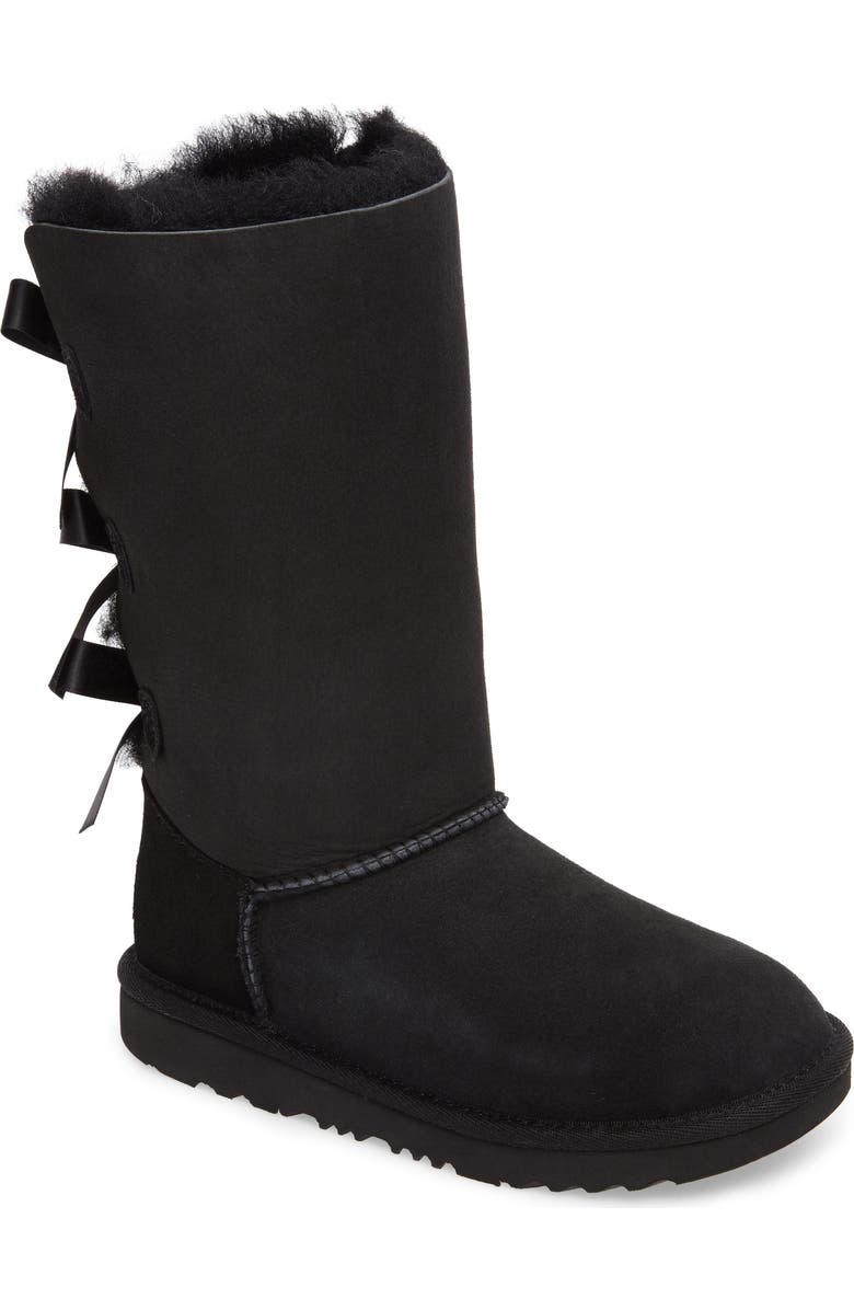 UGG<sup>®</sup> Bailey Bow Tall II Water Resistant Genuine Shearling Boot, Main, color,