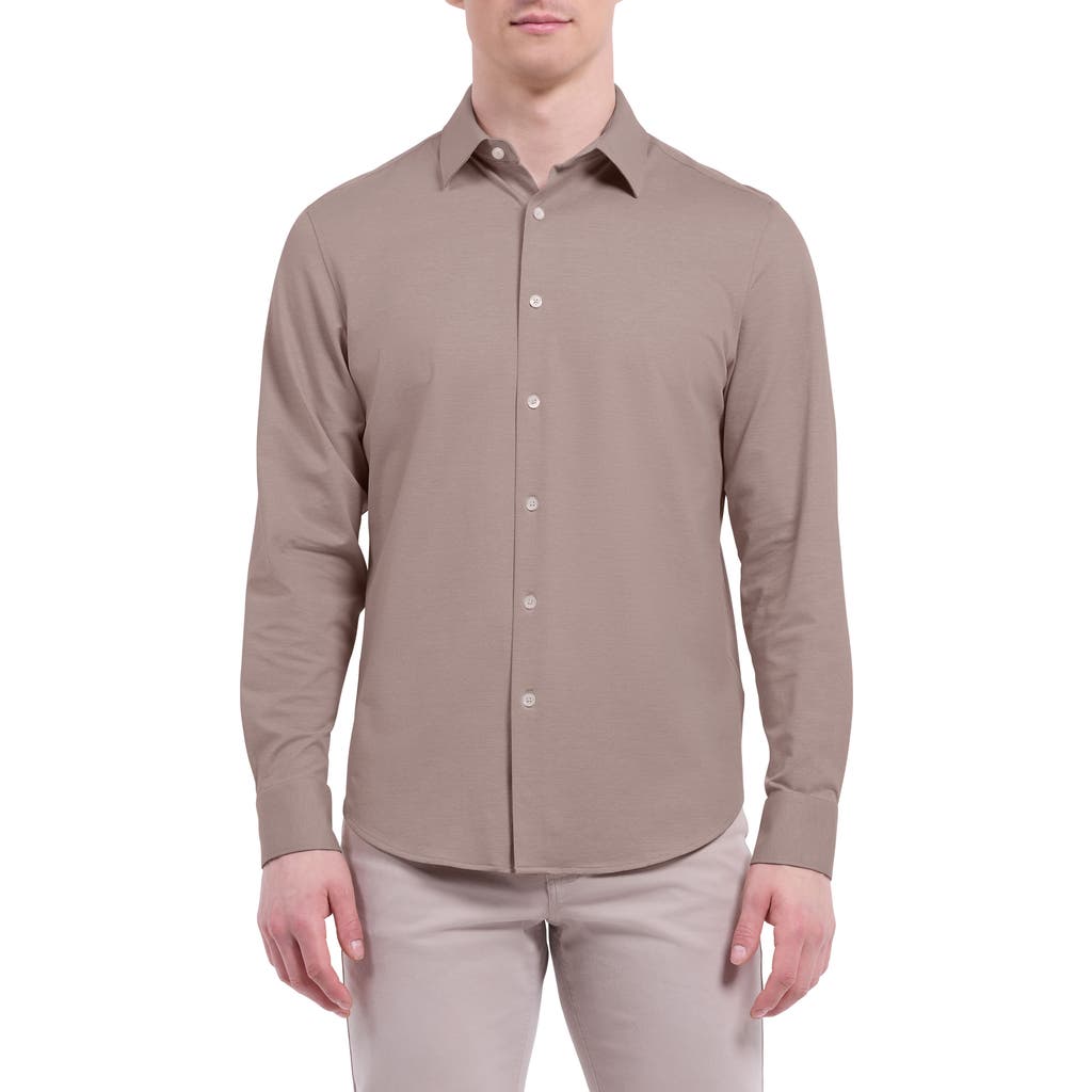 Bugatchi James Ooohcotton® Button-up Shirt In Brown