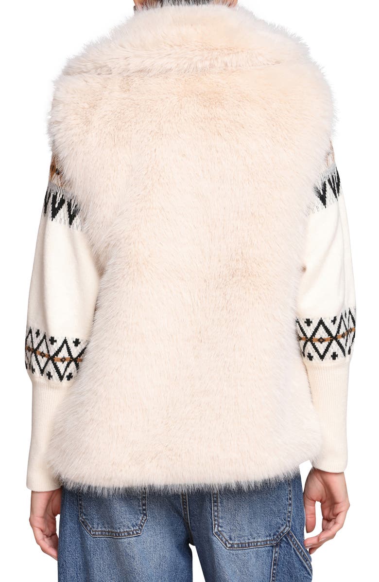 Avec Les Filles Oversize Faux Fur Vest, Alternate, color, French Grey