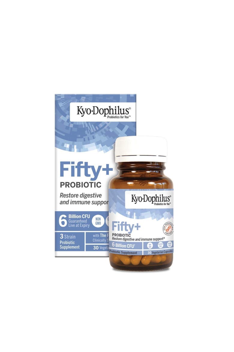 Fifty+ Probiotic, Restore digestive and immune support, 30 Vegetarian Capsules, Main, color, None